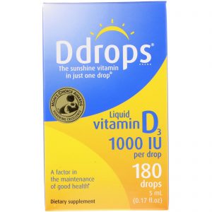Comprar Ddrops, Vitamina D3 líquida, 1000 UI, 5 ml (0,17 fl. oz.)