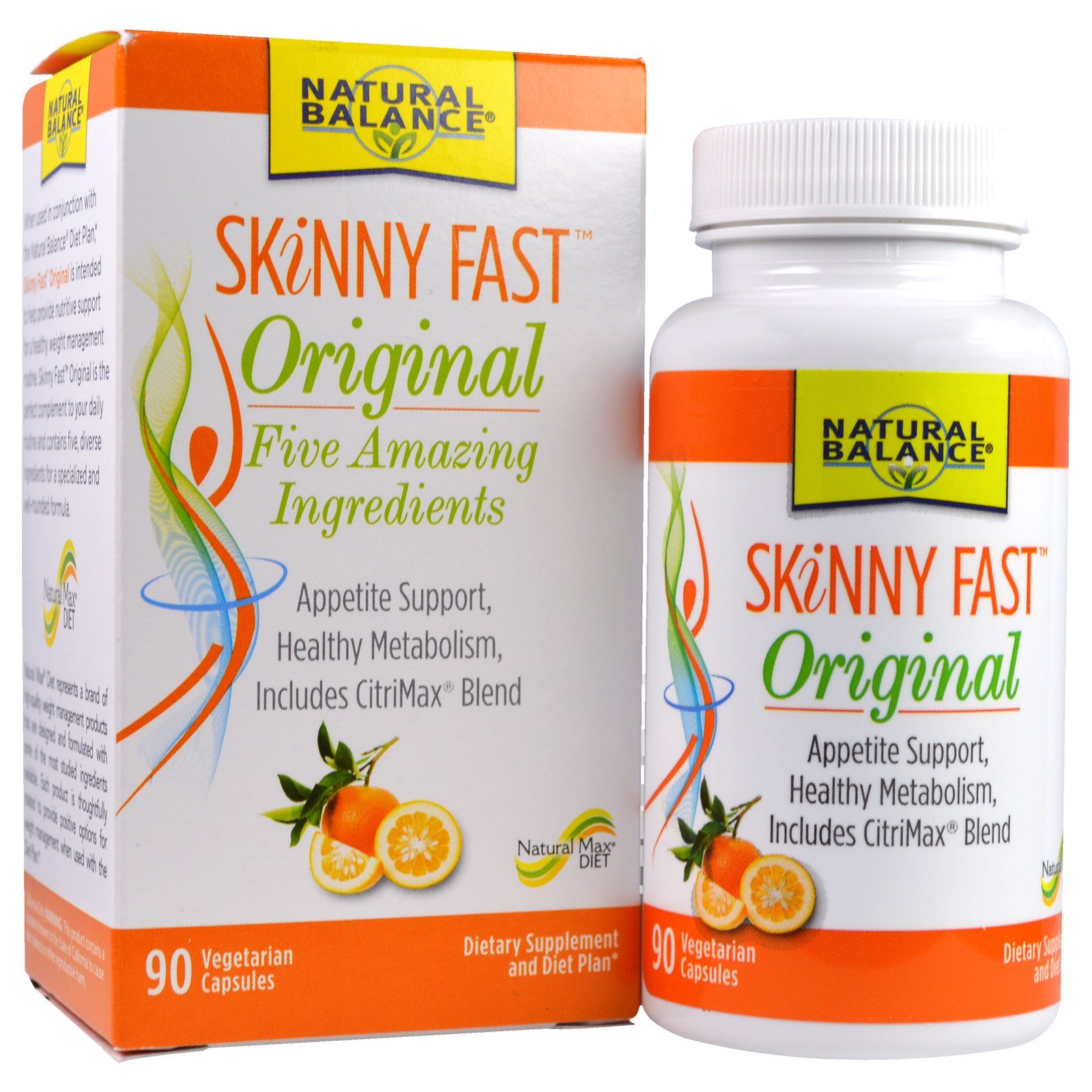 Comprar Natural Balance, SKiNNY FAST, Original, 90 Vegetarian Capsules