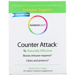 Comprar Rainbow Light, Prescritivos Fitoterápicos, Counter Attack, Ativação da Saúde Imunológica, 30 Comprimidos