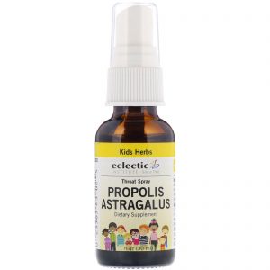 Comprar Eclectic Institute, Crianças, Própolis com Astragalus, Spray Para Garganta, 1 fl oz (30 ml)