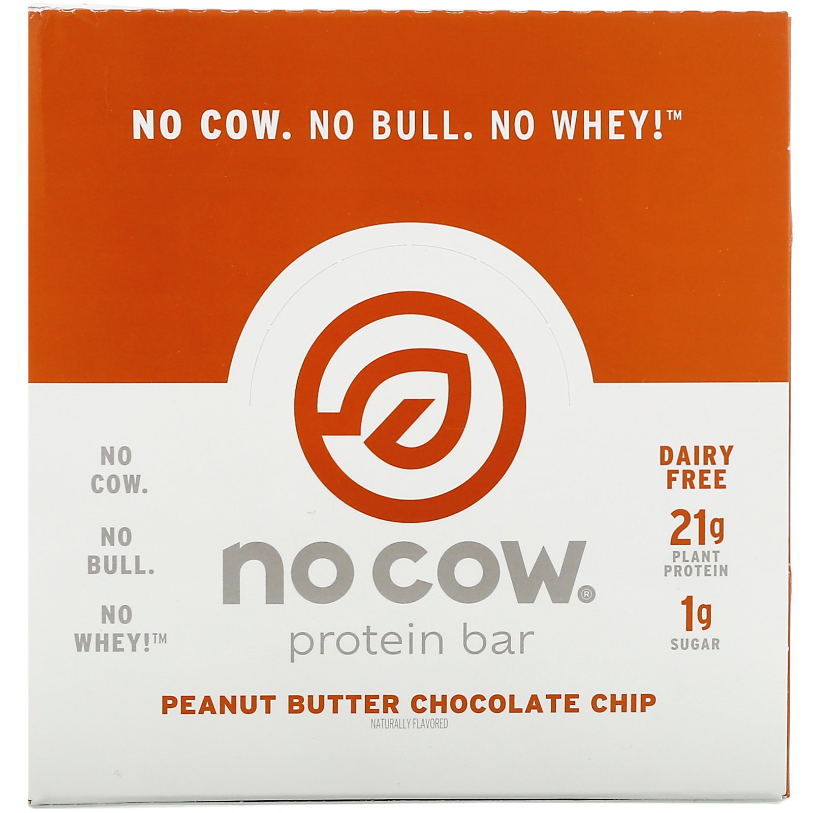 Comprar No Cow, Barra de Proteína, Chips de Chocolate com Manteiga de Amendoim, 12 Barras, 60 g (2,12 oz ) Cada - Imagem 2