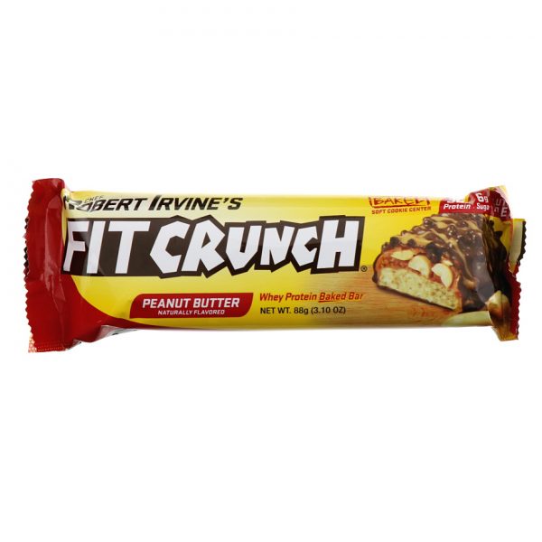 Comprar FITCRUNCH, Whey Protein Baked Bar, Peanut Butter, 12 Bars, 3.10 oz (88 g) Each - Imagem 4
