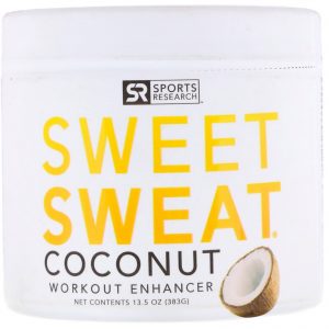 Comprar Sports Research, Sweet Sweat Potencializador de Treino, Coco, 13,5 oz (383 g)