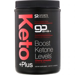 Comprar Sports Research, Keto Plus, GO BHB +, Cherry Limeade, 11.4 oz (324 g)