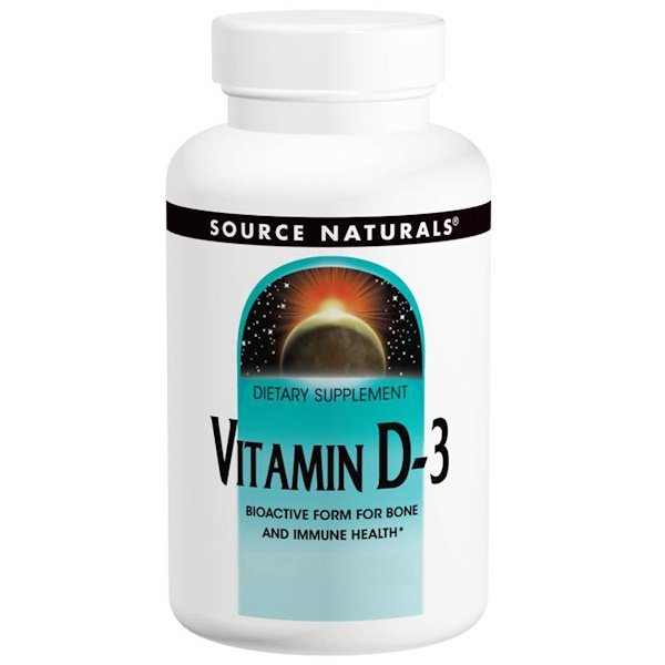 Comprar Source Naturals, Vitamina D-3, 5.000 IU, 120 Cápsulas