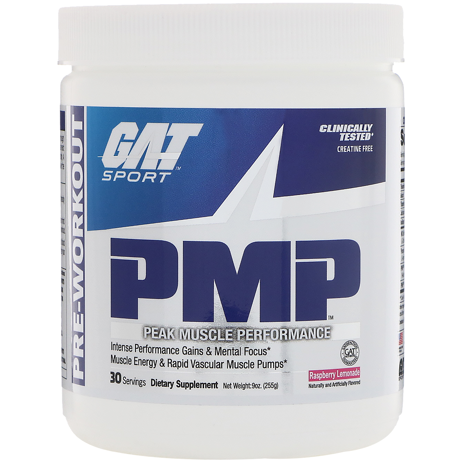 Comprar GAT, Desempenho Muscular Máximo, Pré-Treino, Limonada de Framboesa, 9 oz (255 g)