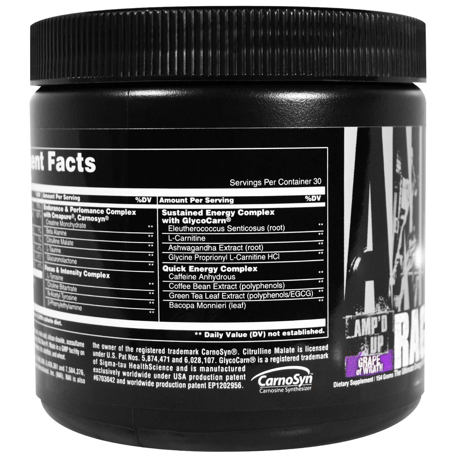 Comprar Universal Nutrition, Fúria Animal XL, Ampliado, Uvas da Ira, 154 g - Imagem 3
