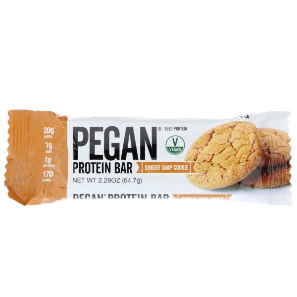 Comprar Julian Bakery, PEGAN Protein Bar, Seed Protein, Ginger Snap Cookie, 12 Bars, 2.28 oz (64.7 g) Each - Imagem 4