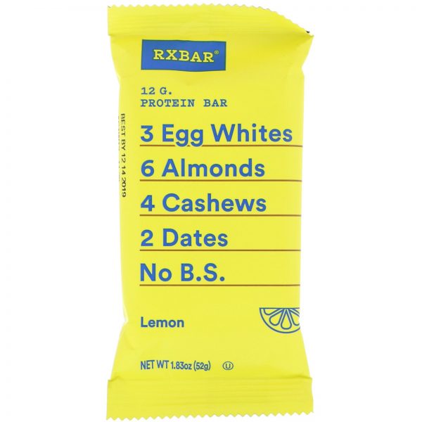 Comprar RXBAR, Barra de Proteína, Limão, 12 Barras, 1,83 oz (52 g) Cada - Imagem 4
