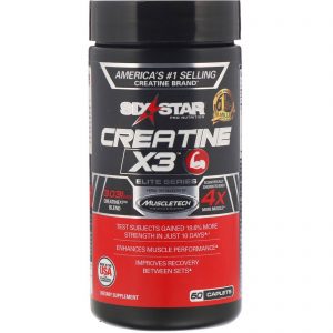Comprar Six Star, Elite Series, Creatine X3, 60 Caplets