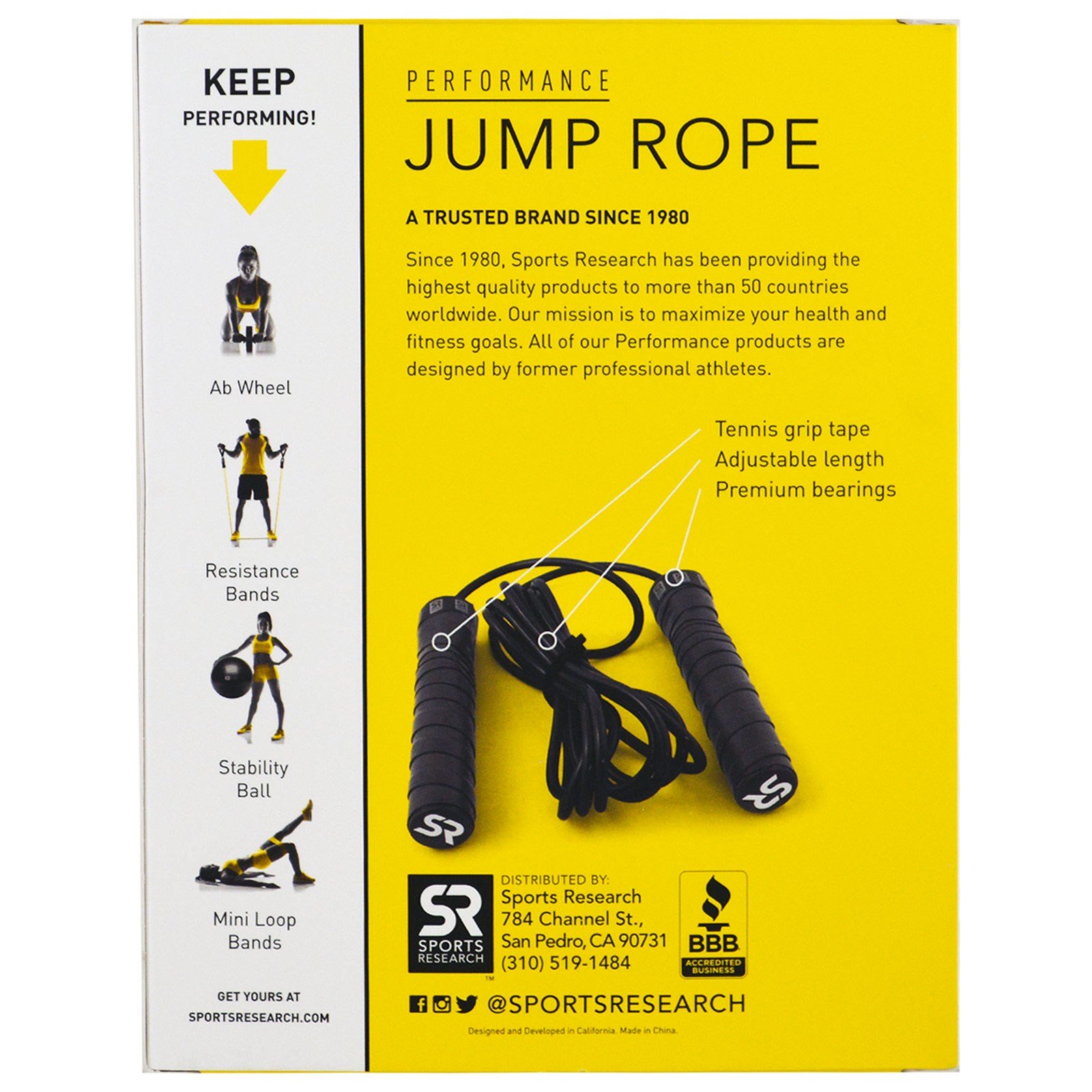Comprar Sports Research, Corda de Salto Performático, Preta, 1 Corda de Salto - Imagem 3