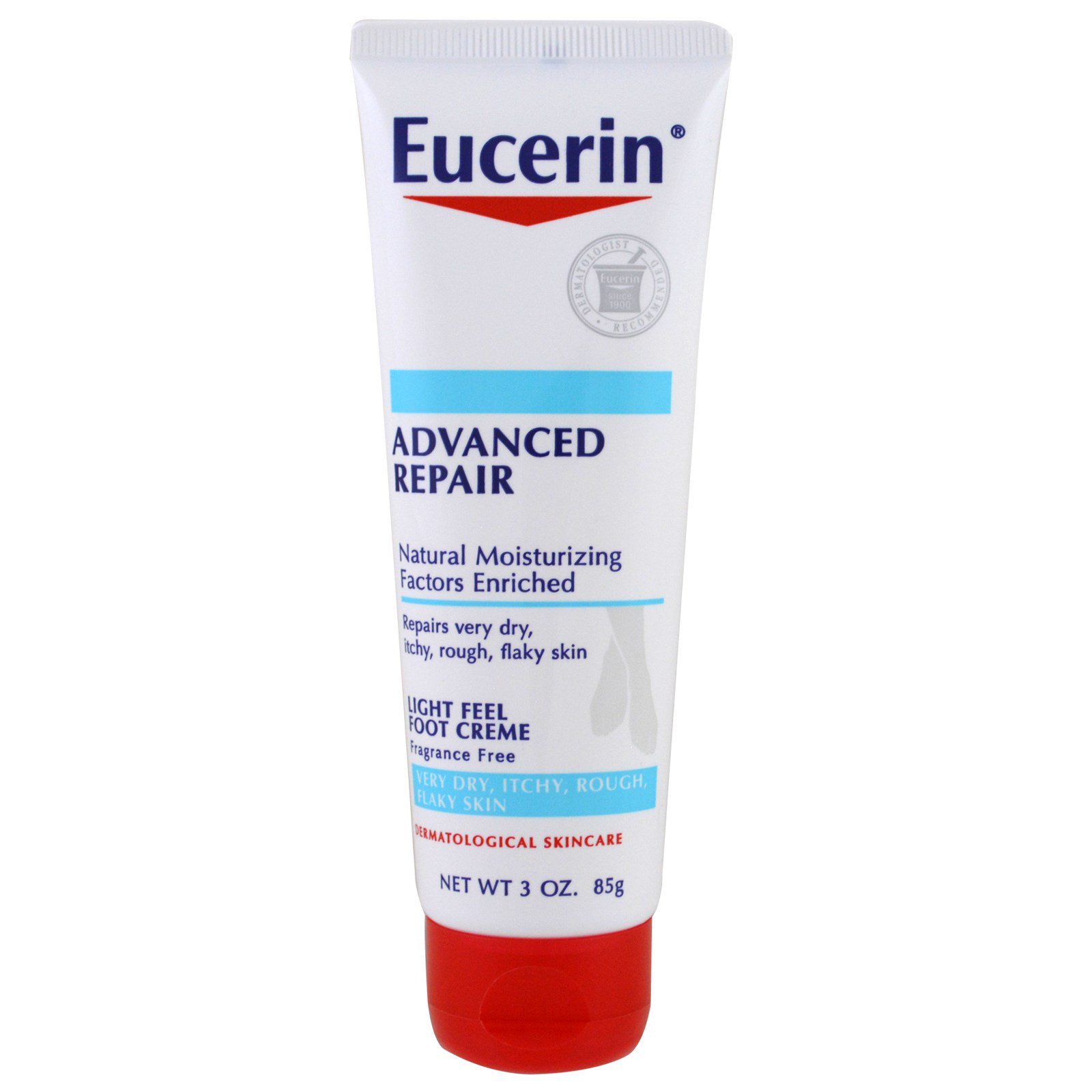 Comprar Eucerin, Reparo Avançado, Creme para Pés Sensação Leve, Sem Fragrância, 3 oz (85 g)