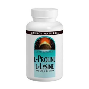 Comprar Source Naturals, L-Prolina e L-Lisina, 120 Comprimidos