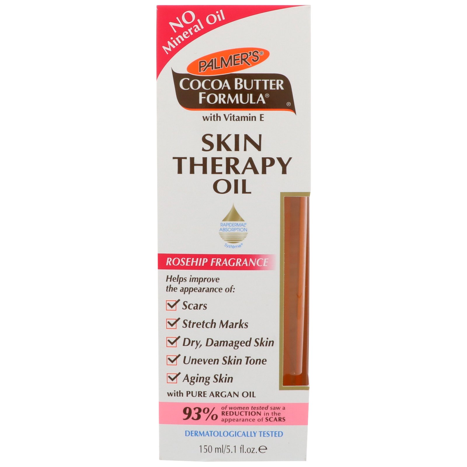 Comprar Palmer's, Fórmula De Manteiga De Cacau, Óleo De Terapia Para A Pele, Quadril De Rosa, 150ml - Imagem 2