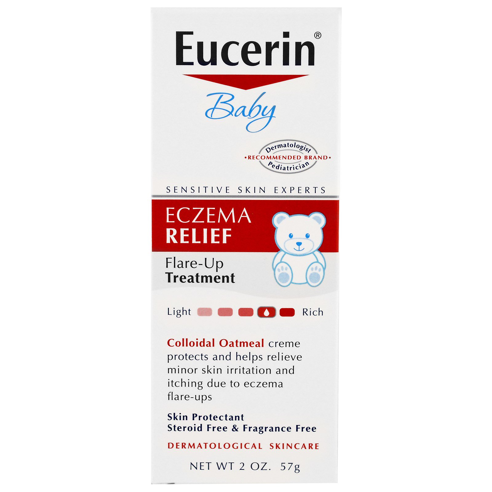 Comprar Eucerin, Para Bebês, Alívio para Eczema, Tratamento de Erupções, Sem Fragrância, 2 oz (57 g) - Imagem 2