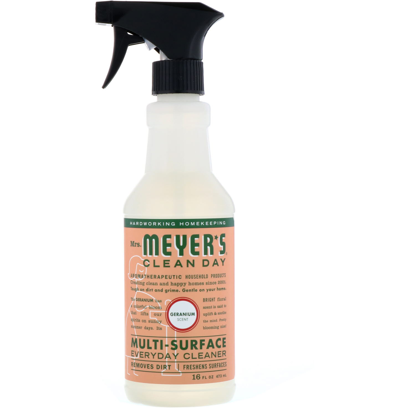 Comprar Mrs. Meyers Clean Day, Limpador diário multi-superfície, perfume de Gerânio, 16 fl oz (473 ml)