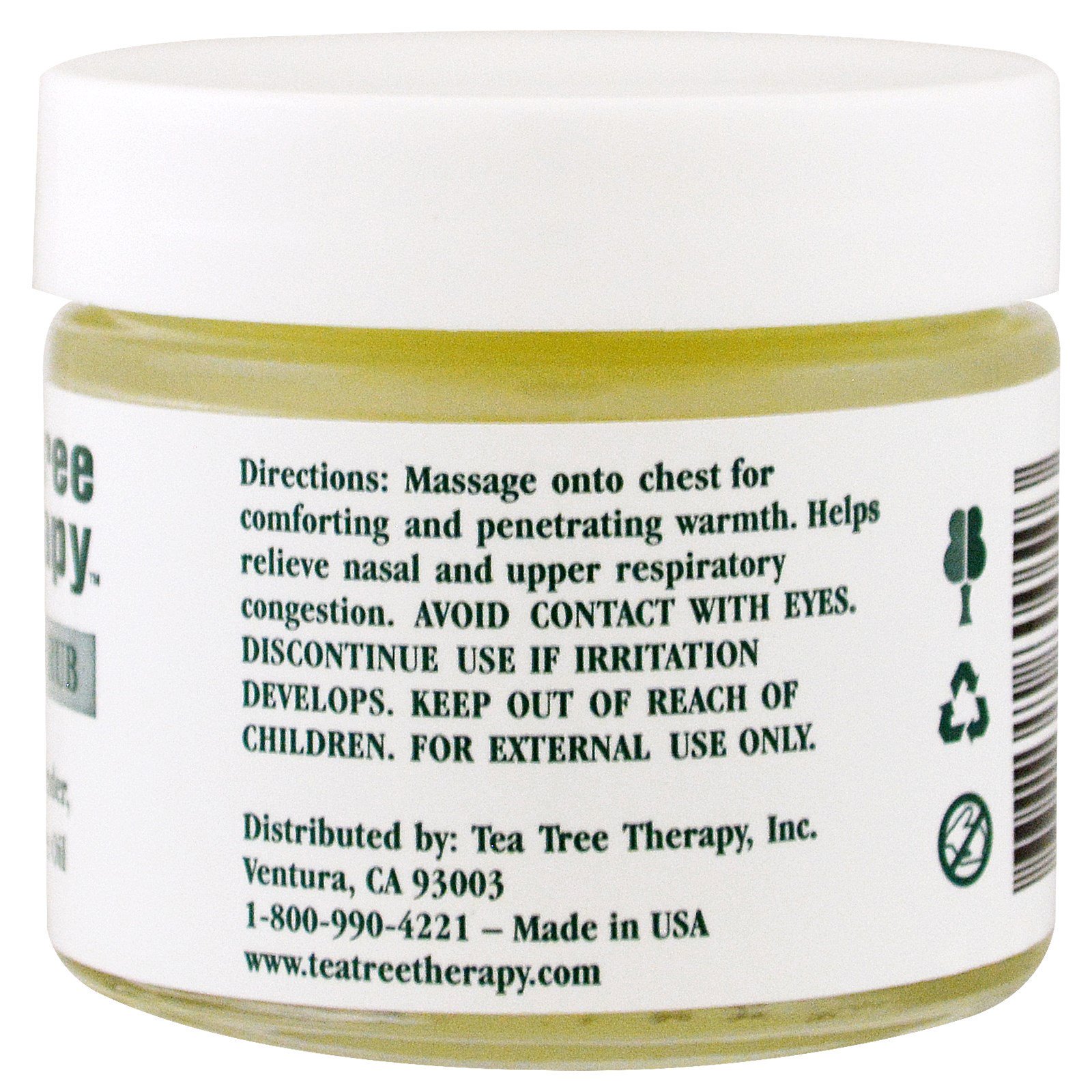 Comprar Tea Tree Therapy, Gel para Massagem no Peito de Eucalipto, 2 oz (57 g) - Imagem 3