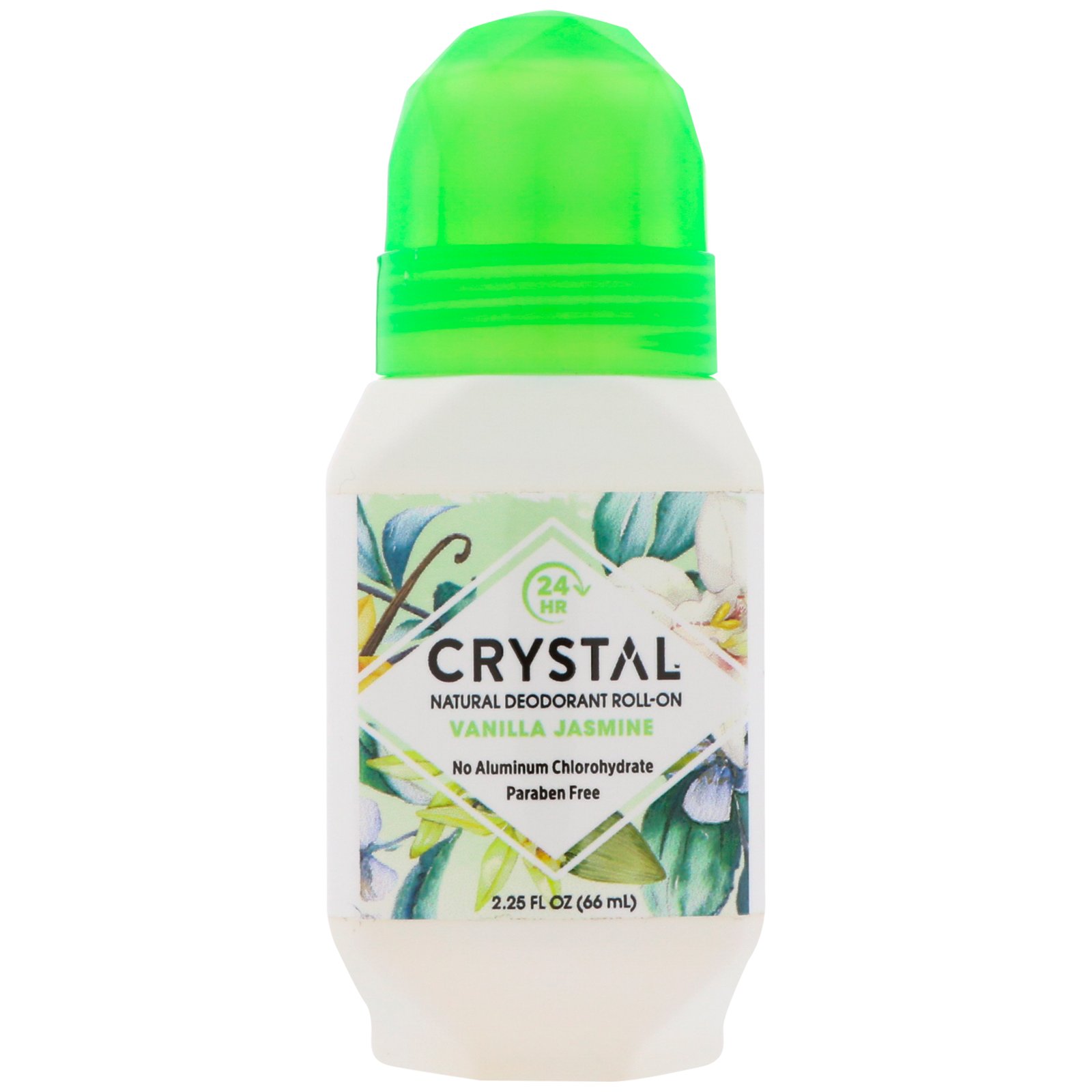 Comprar Crystal Body Deodorant, Desodorante Roll-On Natural, Baunilha e Jasmim, 2,25 fl oz (66 ml)