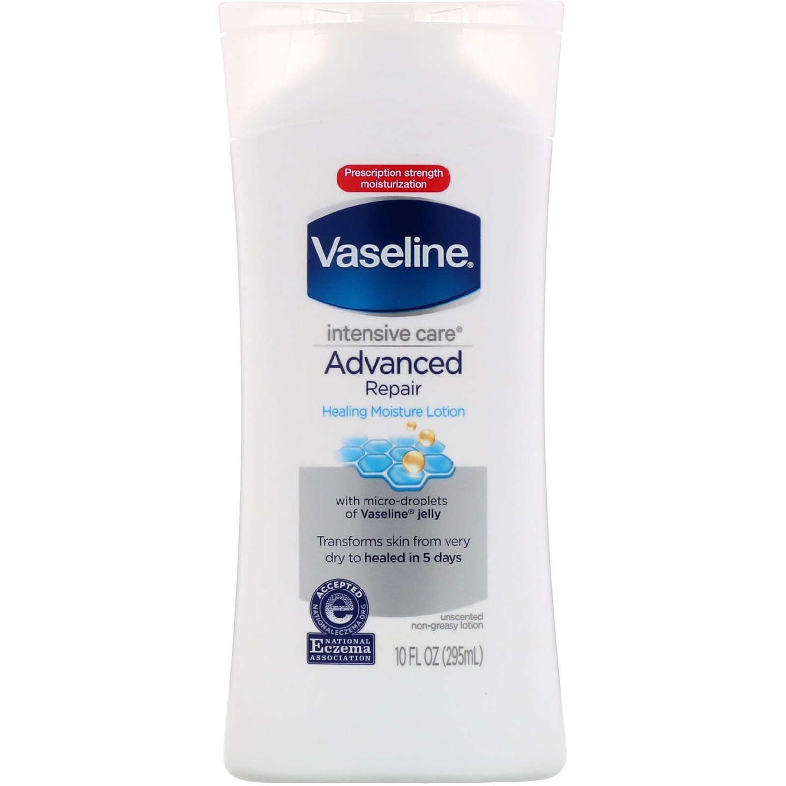 Comprar Vaseline, Cuidado Intensivo, Loção não Oleosa de Reparação Avançada, Sem Fragrância, 295 ml