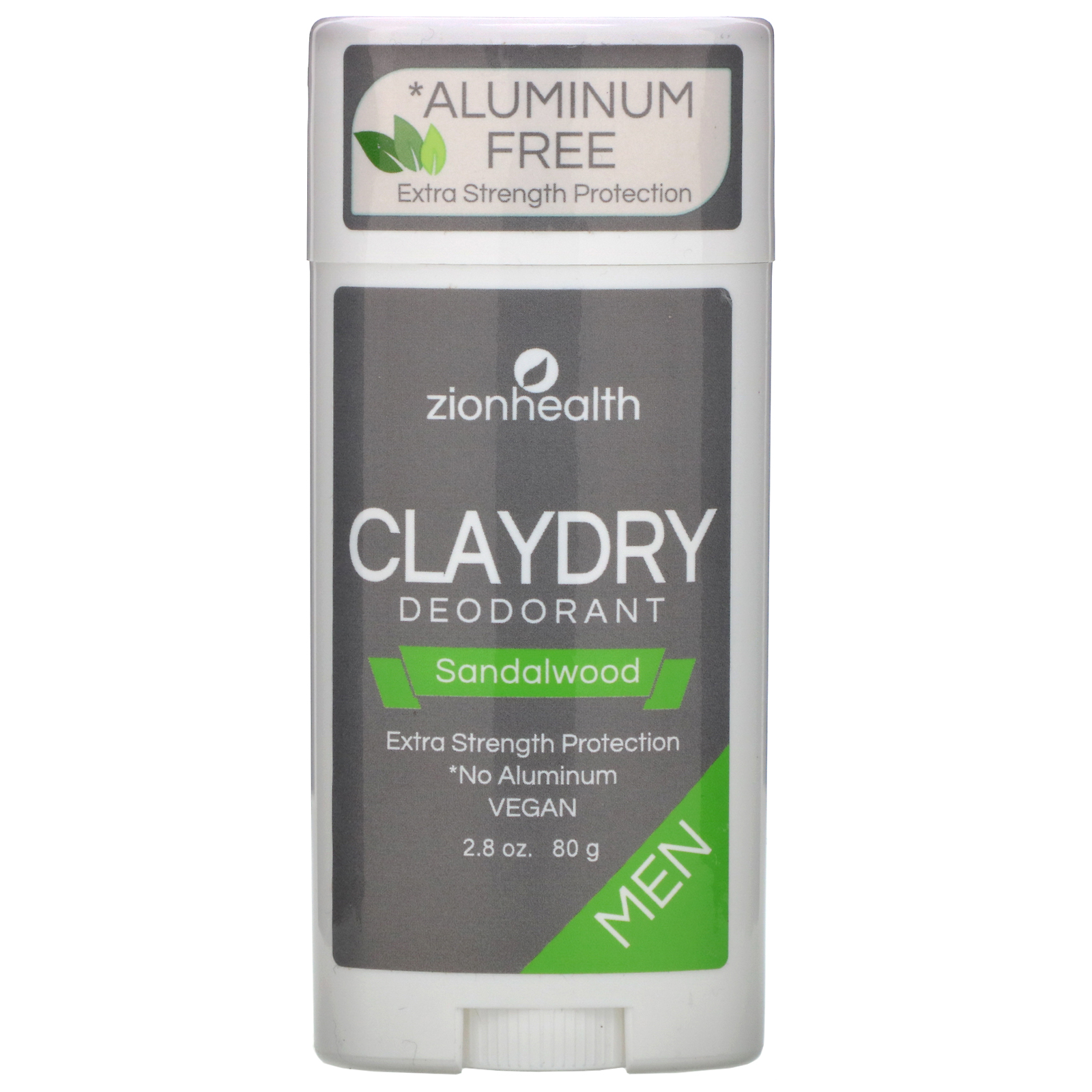Comprar Zion Health, ClayDry Men's Deodorant, Sandalwood, 2.8 oz (80 g)