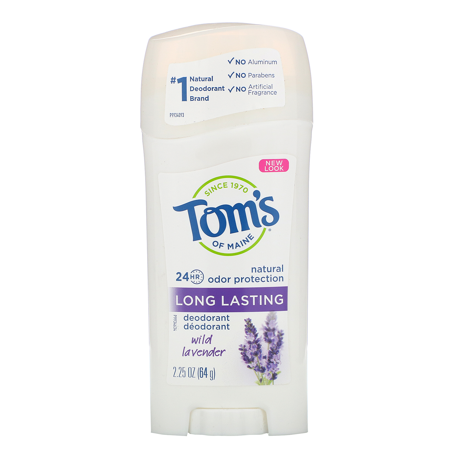 Comprar Tom's of Maine, Natural Long Lasting Deodorant, Wild Lavender, 2.25 oz (64 g)