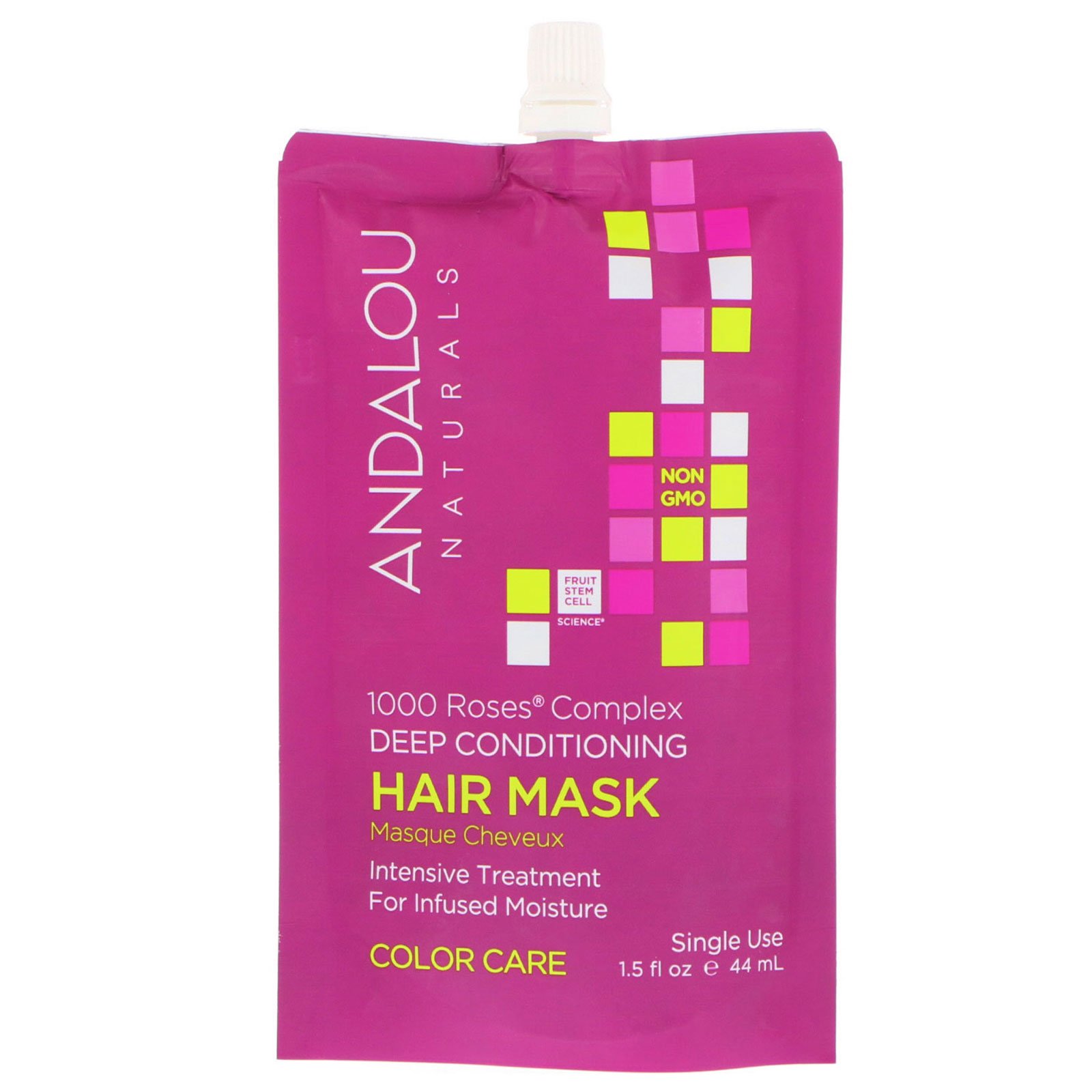 Comprar Andalou Naturals, Complexo 1000 Rosas Condicionamento Profundo, Tratamento de Cores, Máscara Capilar, 44 ml