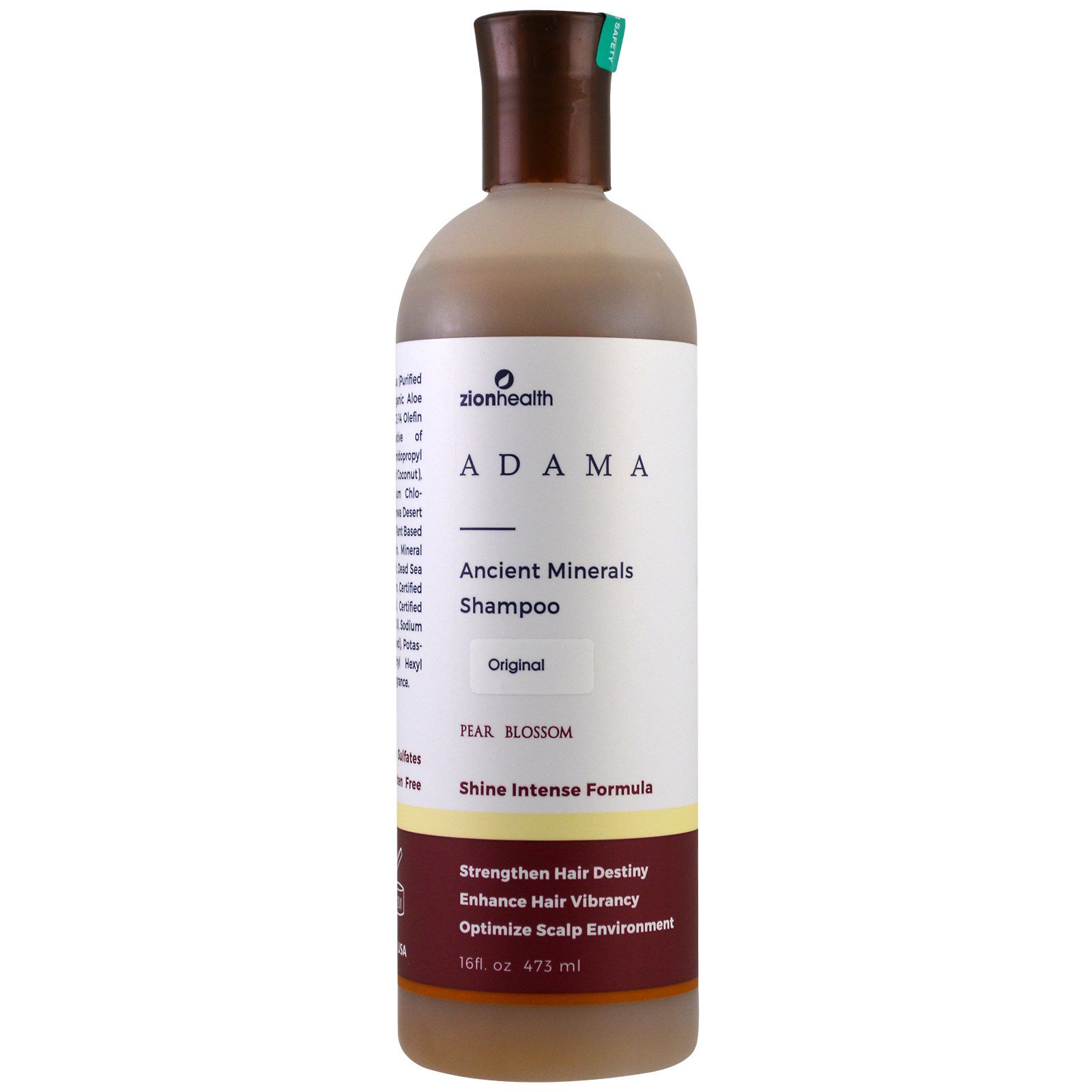 Comprar Zion Health, Adama, Shampoo de Minerais Anciões, Original, Flor de Pêra, 16 fl oz (473 ml)