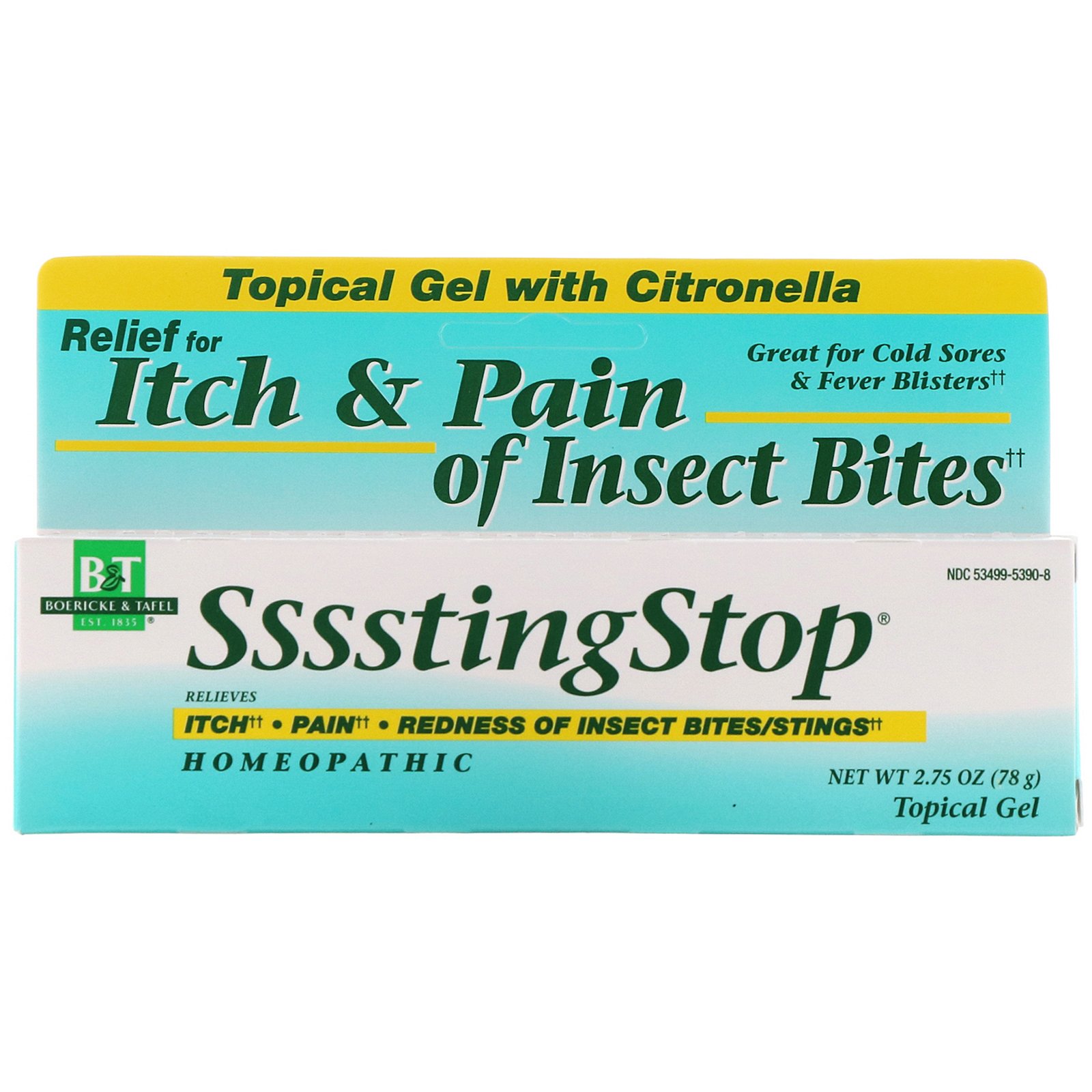 Comprar Boericke & Tafel, SssstingStop, Topical Gel with Citronella, 2.75 oz (78 g)