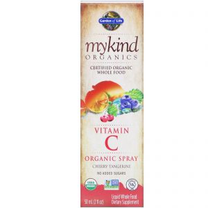 Comprar Garden of Life, MyKind Organic, Spray Orgânico de Vitamina C, Cereja-Tangerina, 58 ml (2 fl oz)