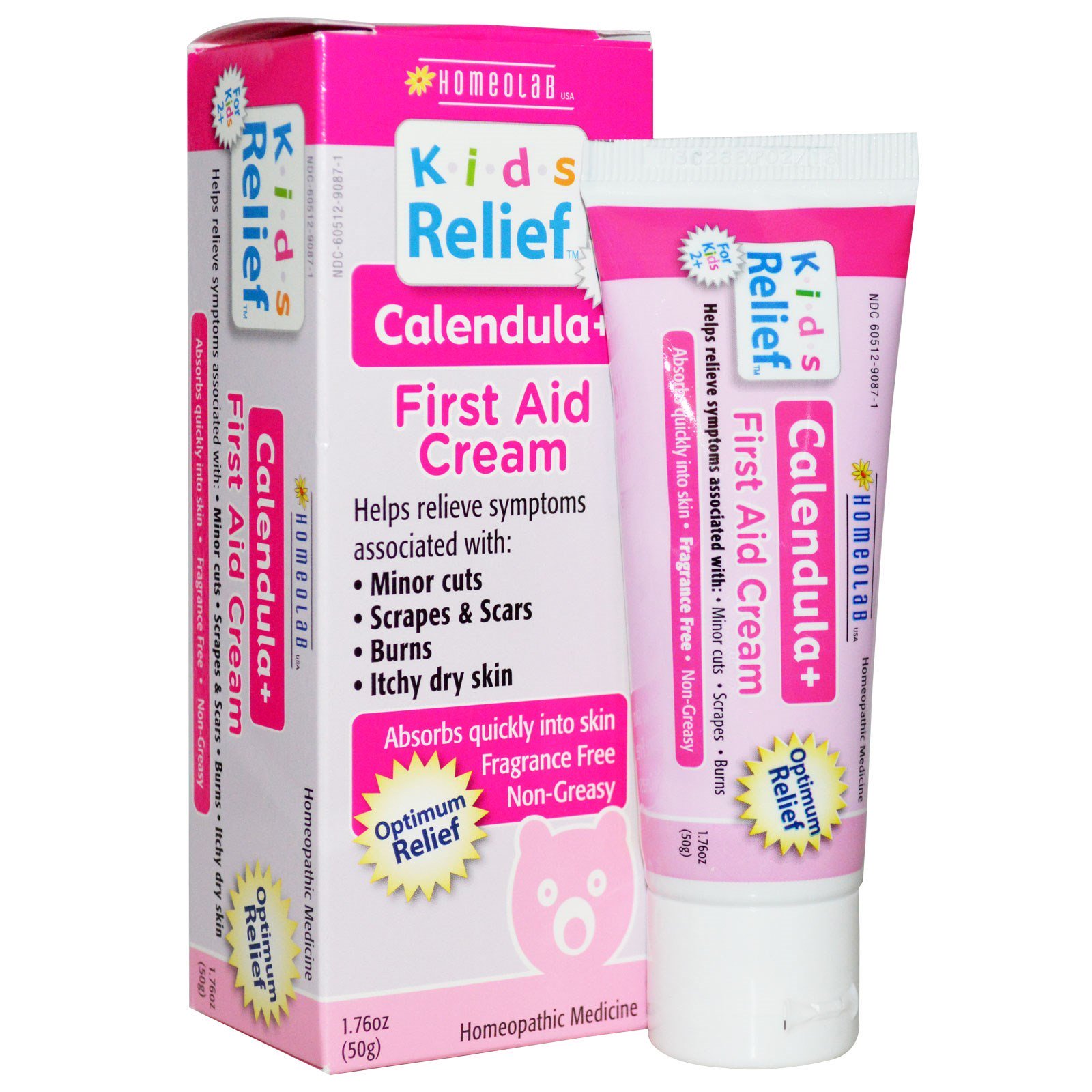 Comprar Homeolab USA, Kids Relief, Creme de Primeiros Socorros, Calêndula +, 1,76 oz (50 g)