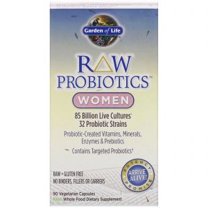 Comprar Garden of Life, RAW Probiotics, Mulheres, 90 Cápsulas Vegetais