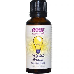 Comprar Now Foods, Óleo essencial, foco mental, 1 fl. oz. (30 mL)
