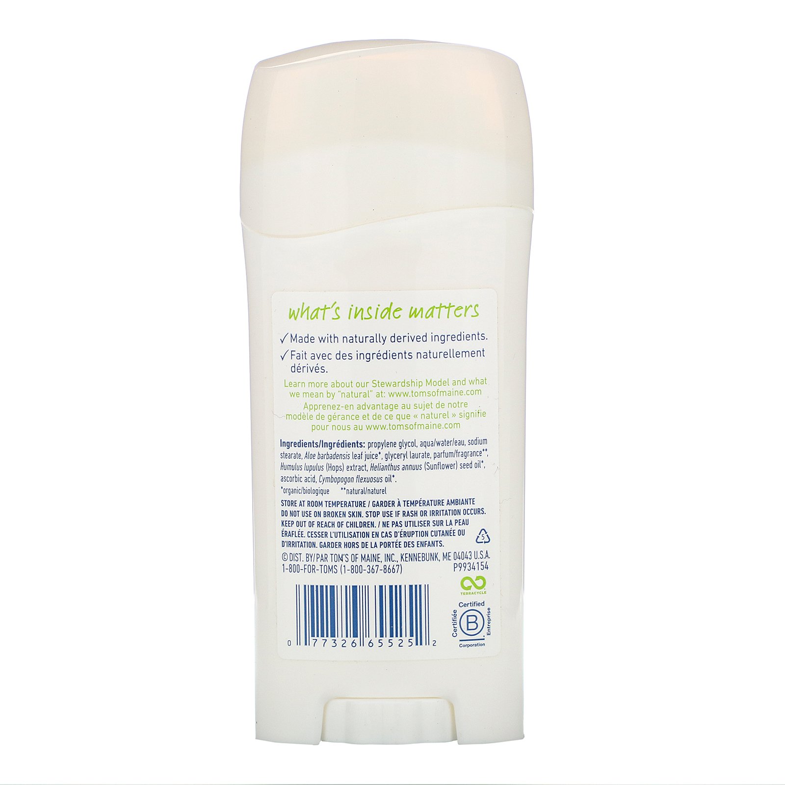 Comprar Tom's of Maine, Desodorante Natural de Longa Duração, Calêndula Suavizante, 2,25 oz (64 g) - Imagem 2