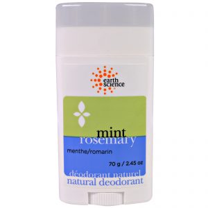 Comprar Earth Science, Desodorante Natural, Menta e Alecrim, 2,45 oz (70 g)