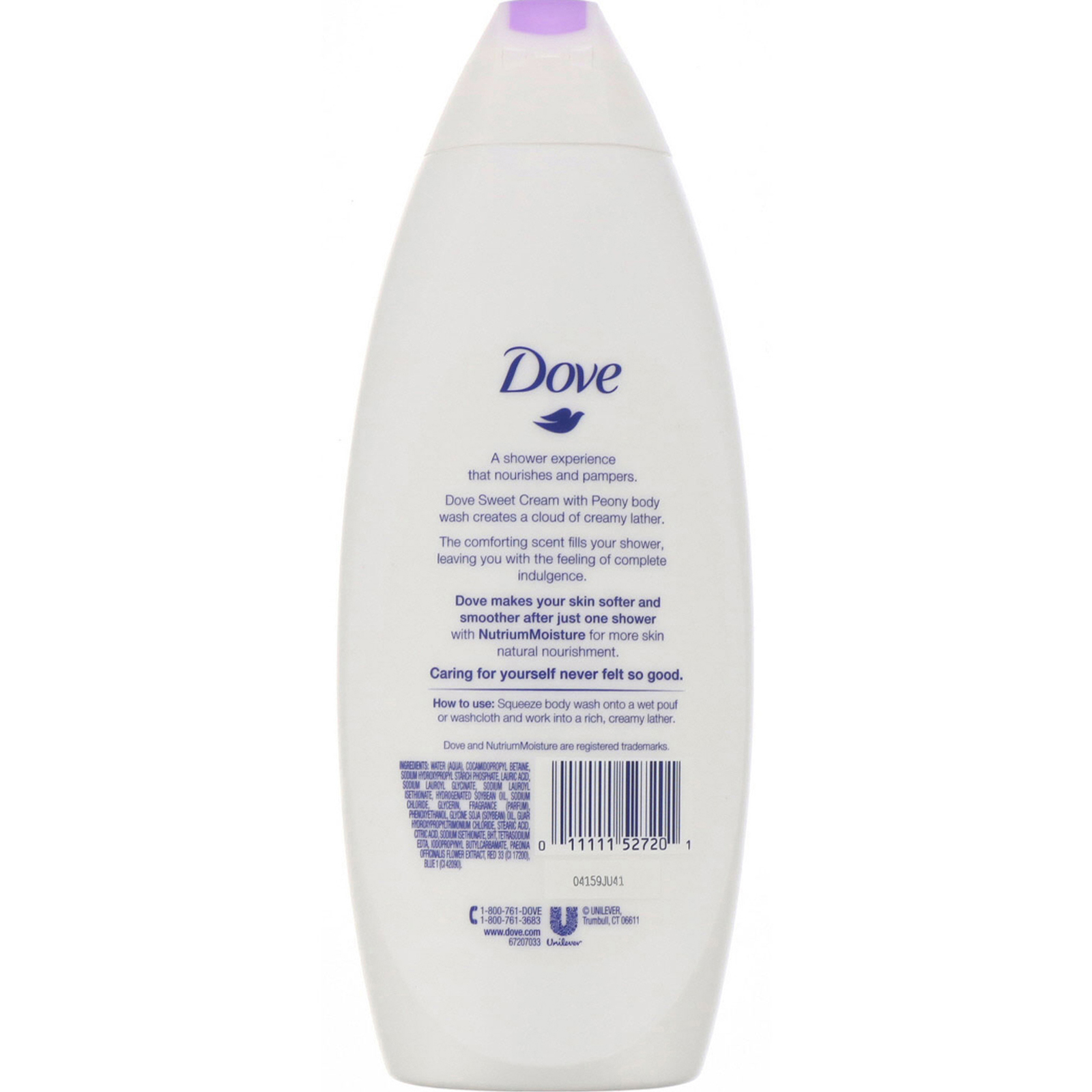 Comprar Dove, Purely Pampering, gel de banho, Creme doce com peônia, 650 ml - Imagem 2