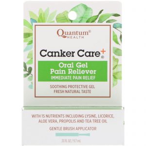 Comprar Quantum Health, Canker Care+, Gel Oral para Alívio de Dor, 9,7 ml