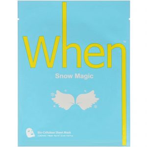 Comprar When Beauty, Snow Magic, Máscara de Folha de Biocelulose, 1 Folha, 23 ml (0,8 fl oz)