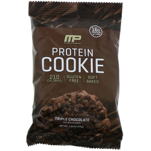 Comprar MusclePharm, Protein Cookie, Chocolate Triplo, 12 Cookies, 52 g (1,83 oz) Cada - Imagem 4