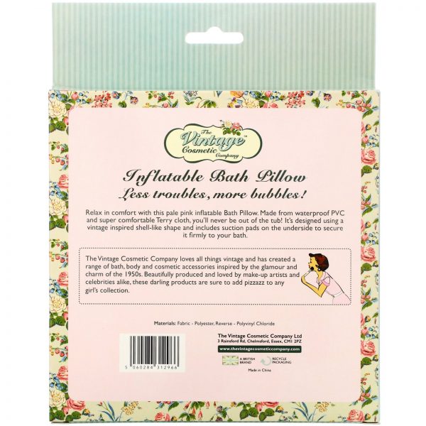 Comprar The Vintage Cosmetic Co., Inflatable Bath Pillow, Pink, 1 Count - Imagem 4