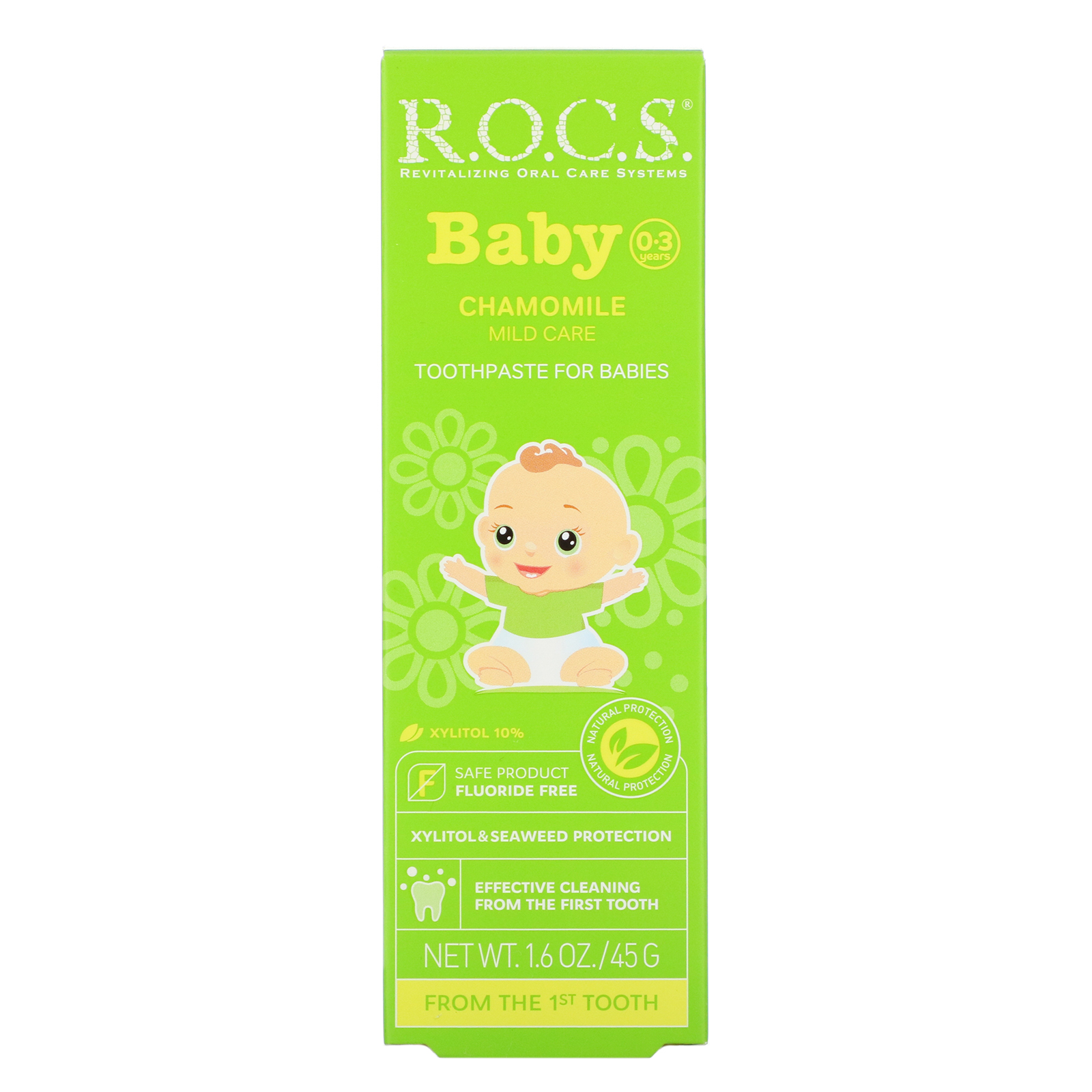 Comprar R.O.C.S. , Baby, Chamomile Toothpaste, 0-3 Years, 1.6 oz (45 g) - Imagem 2