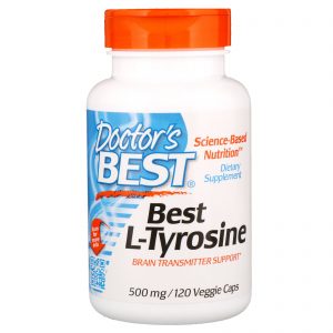 Comprar Doctor's Best, A Melhor L-tirosina, 500 mg, 120 Cápsulas Vegetais