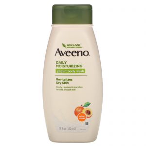 Comprar Aveeno, Active Naturals, Gel de Banho Hidratante Diário de Iogurte, Damasco e Mel, 18 fl oz (532 ml)