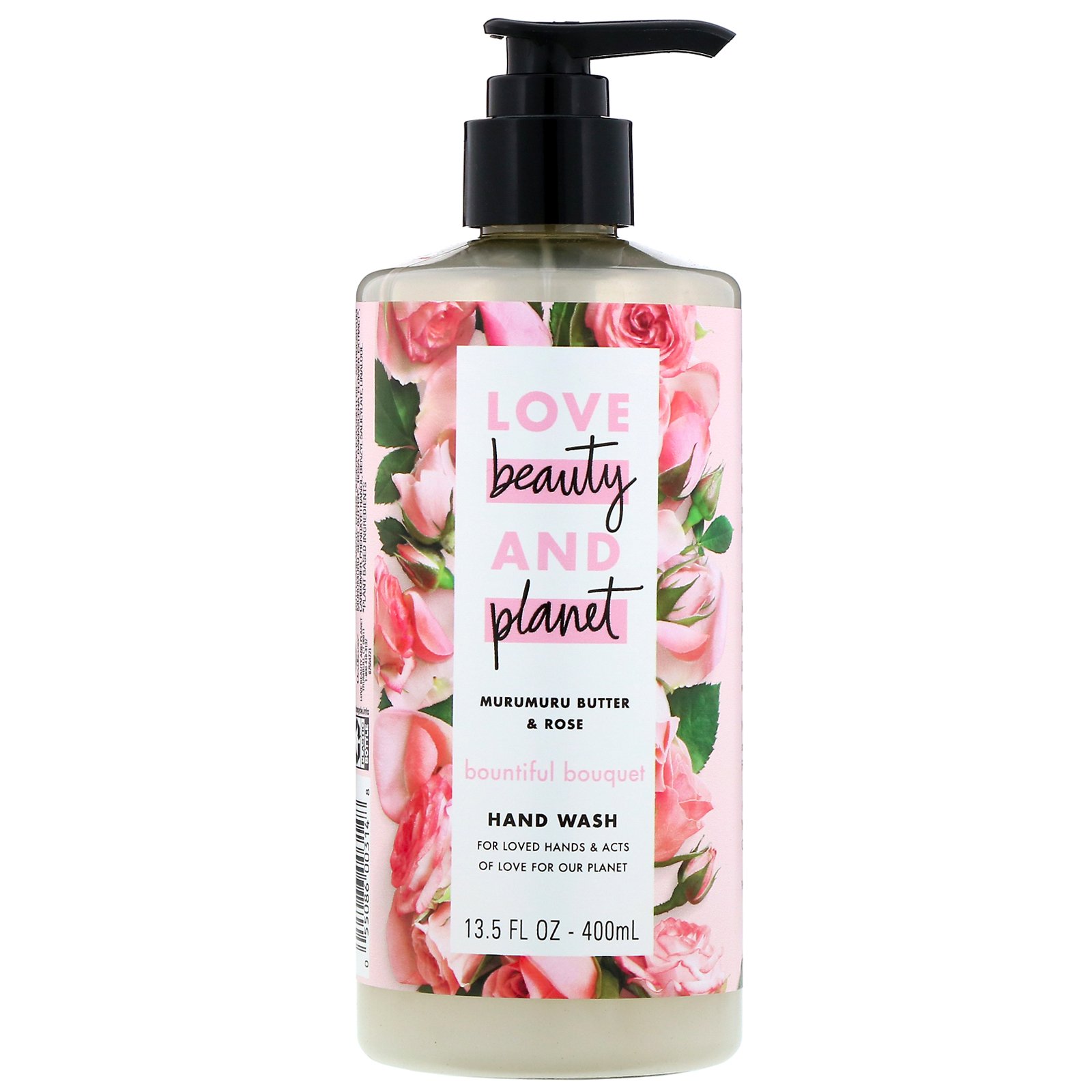 Comprar Love Beauty and Planet, Sabonete para Mãos Bountiful Bouquet, Manteiga de Murumuru e Rosas, 400 ml (13,5 fl oz)