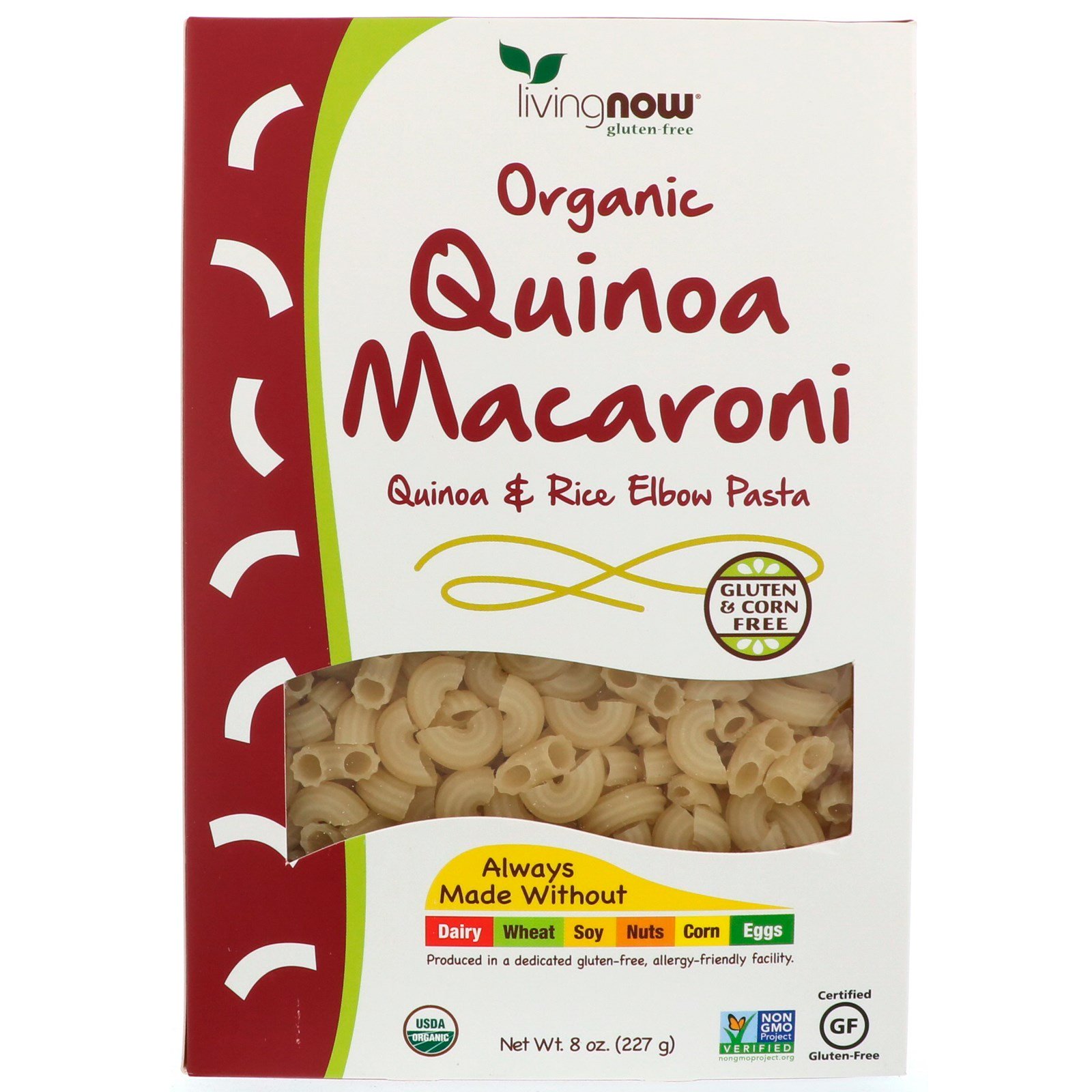 Comprar Now Foods, Macarrão de Quinoa Orgânica, Sem Glúten, 227 g (8 oz)