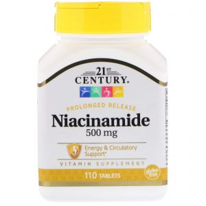 Comprar 21st Century, Niacinamida, 500 mg, 110 Cápsulas