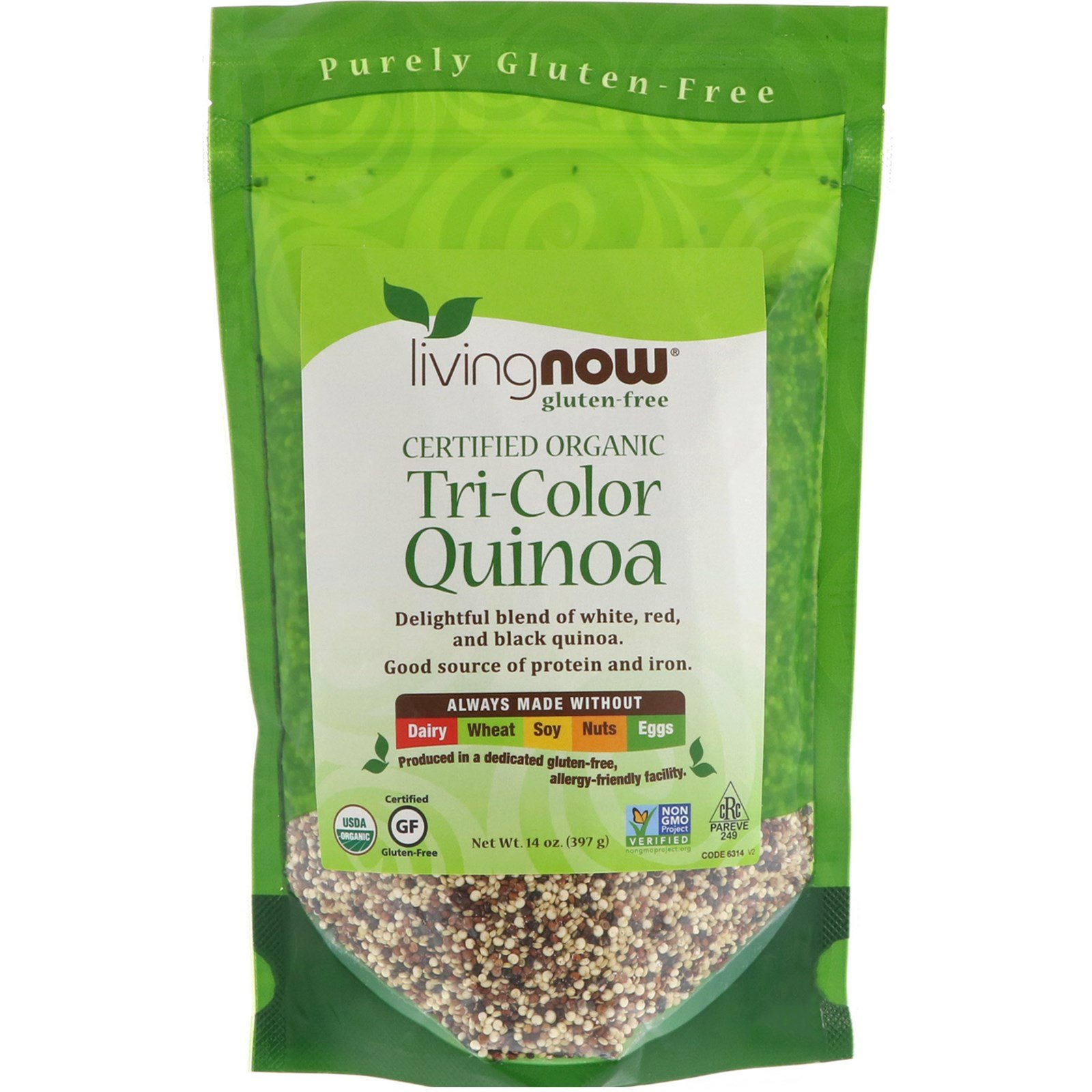 Comprar Now Foods, Quinoa Orgânica Tricolor, 397 g (14 oz)