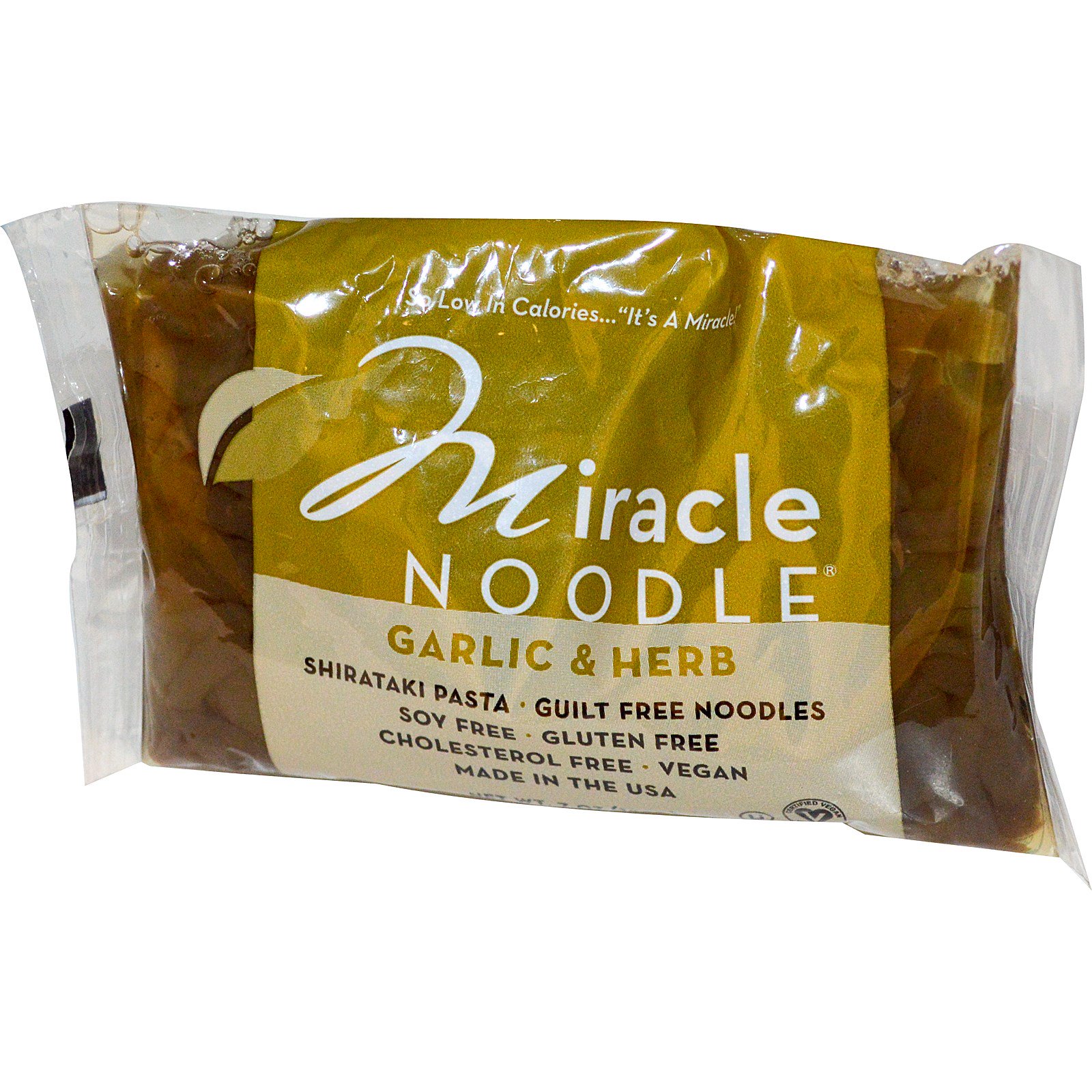 Comprar Miracle Noodle, Alho e Ervas, Massa de shirataki, 7 oz (198 g)
