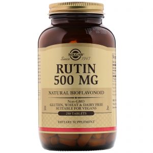 Comprar Solgar, Rutina, 500 mg, 250 Comprimidos
