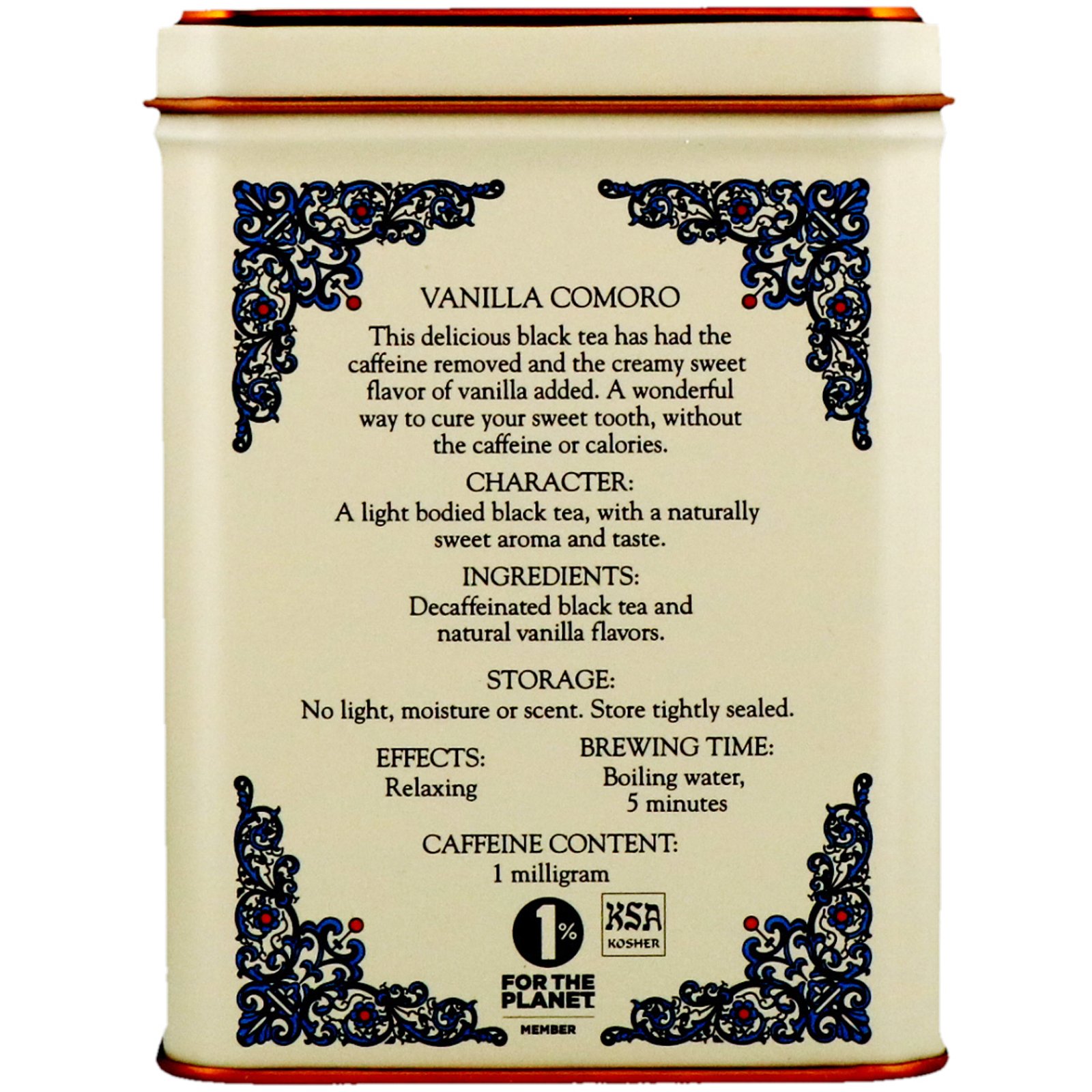 Comprar Harney & Sons, Mistura para Chá HT, Chá de Baunilha Comoro, 20 Sachês de Chá, 40 g (1,4 oz) - Imagem 2