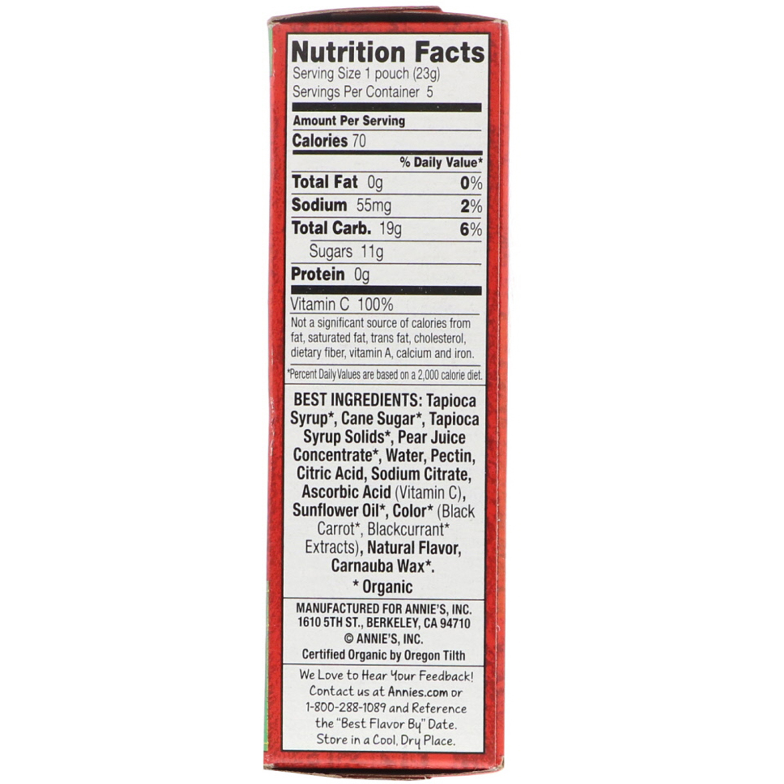 Comprar Annie's Homegrown, Lanche do Coelhinho de Frutas Orgânicas, Morango do Verão, 4 oz (115 g) - Imagem 2